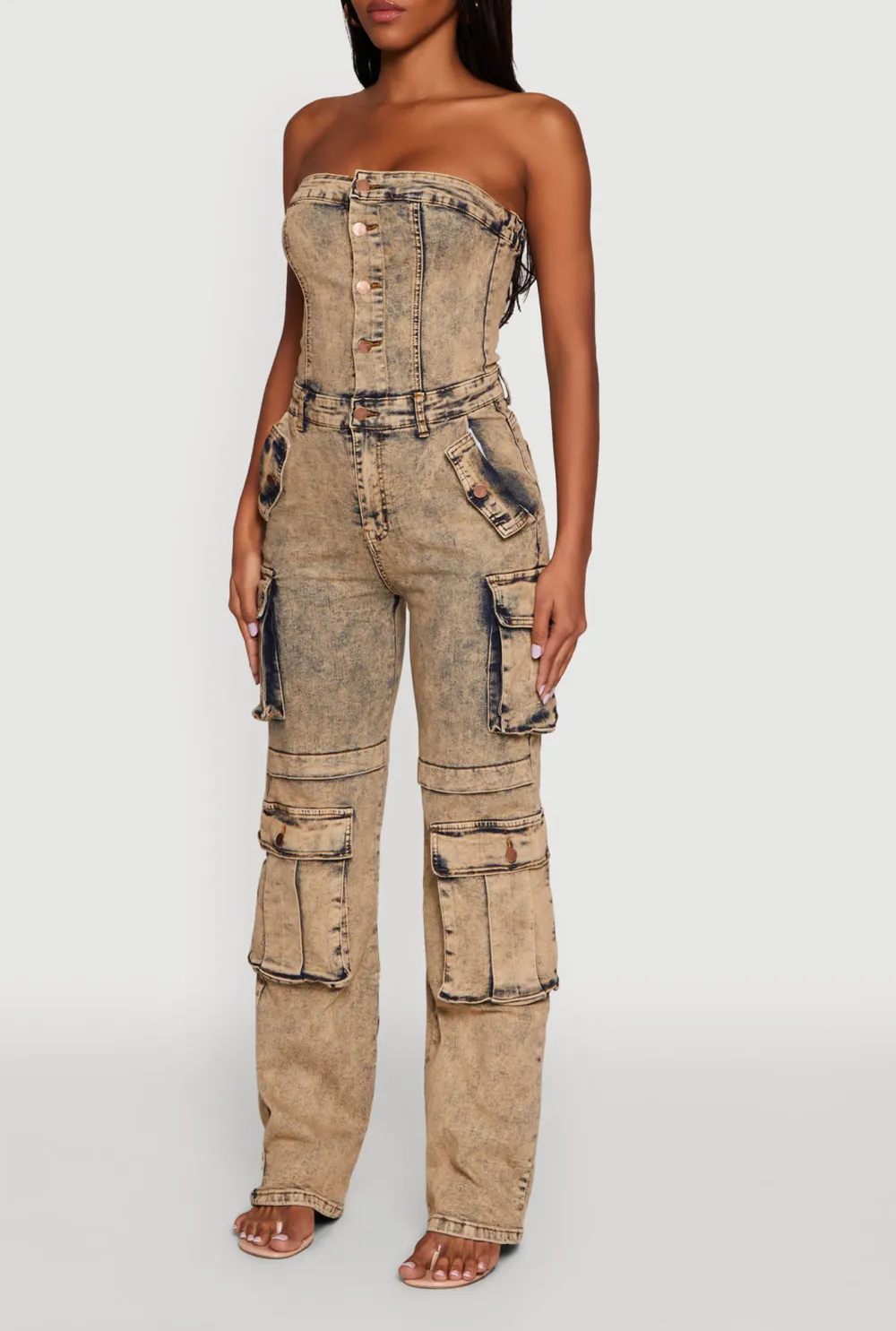 Cowboy Strapless Jumpsuit