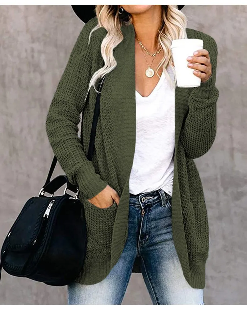 Others Yarn/Wool Yarn Casual Cardigan