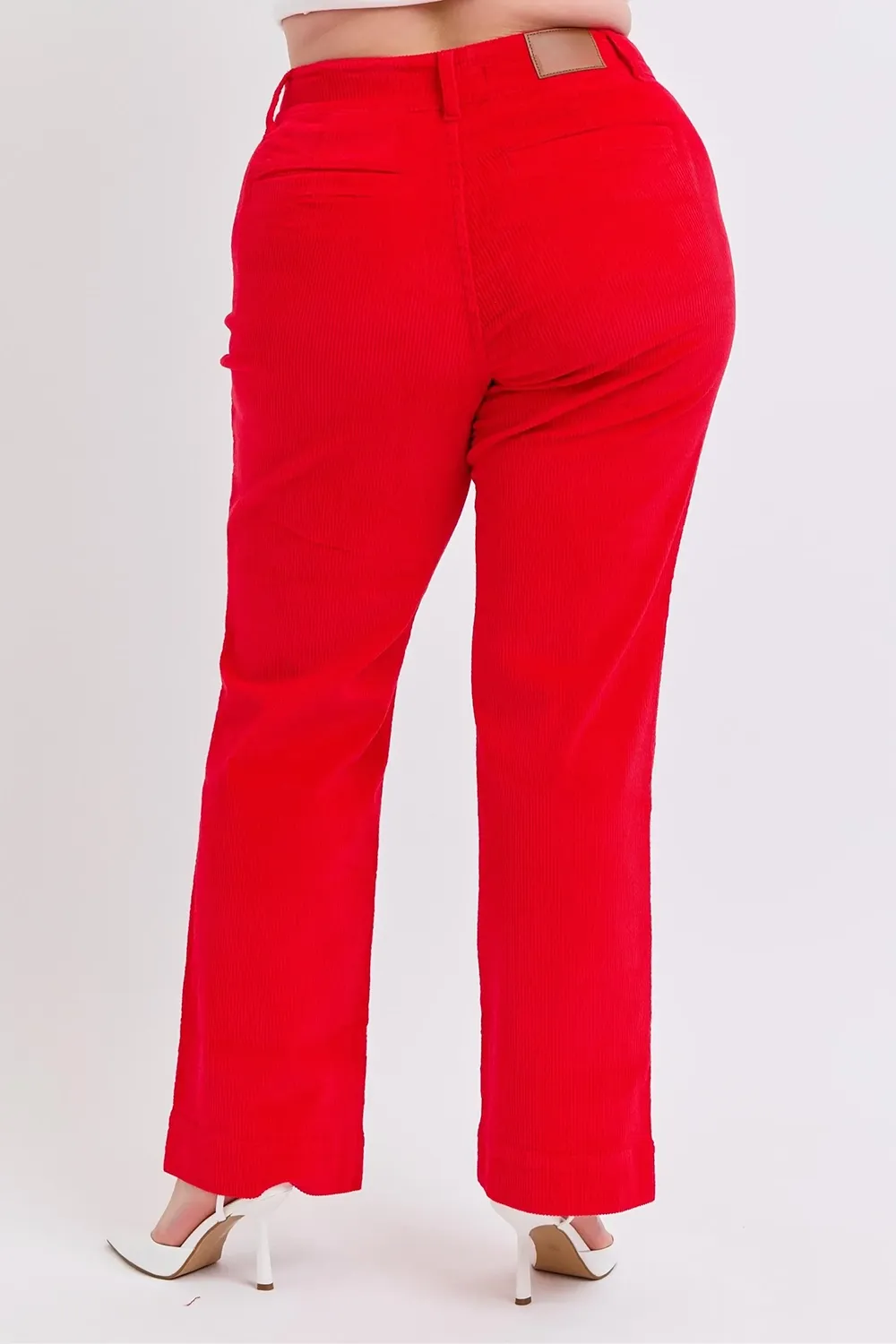 Corduroy Versatile Loose Ruby Trousers