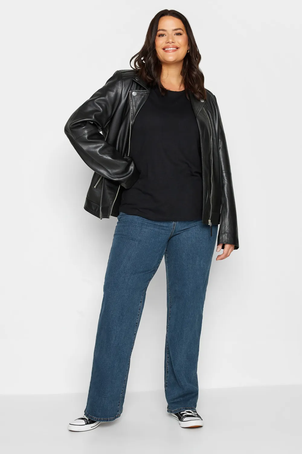 LTS Tall Indigo Blue BEA Stretch Wide Leg Jeans