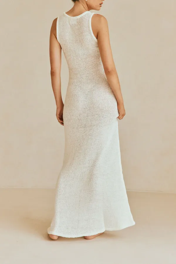 Sleeveless Knit Maxi Dress