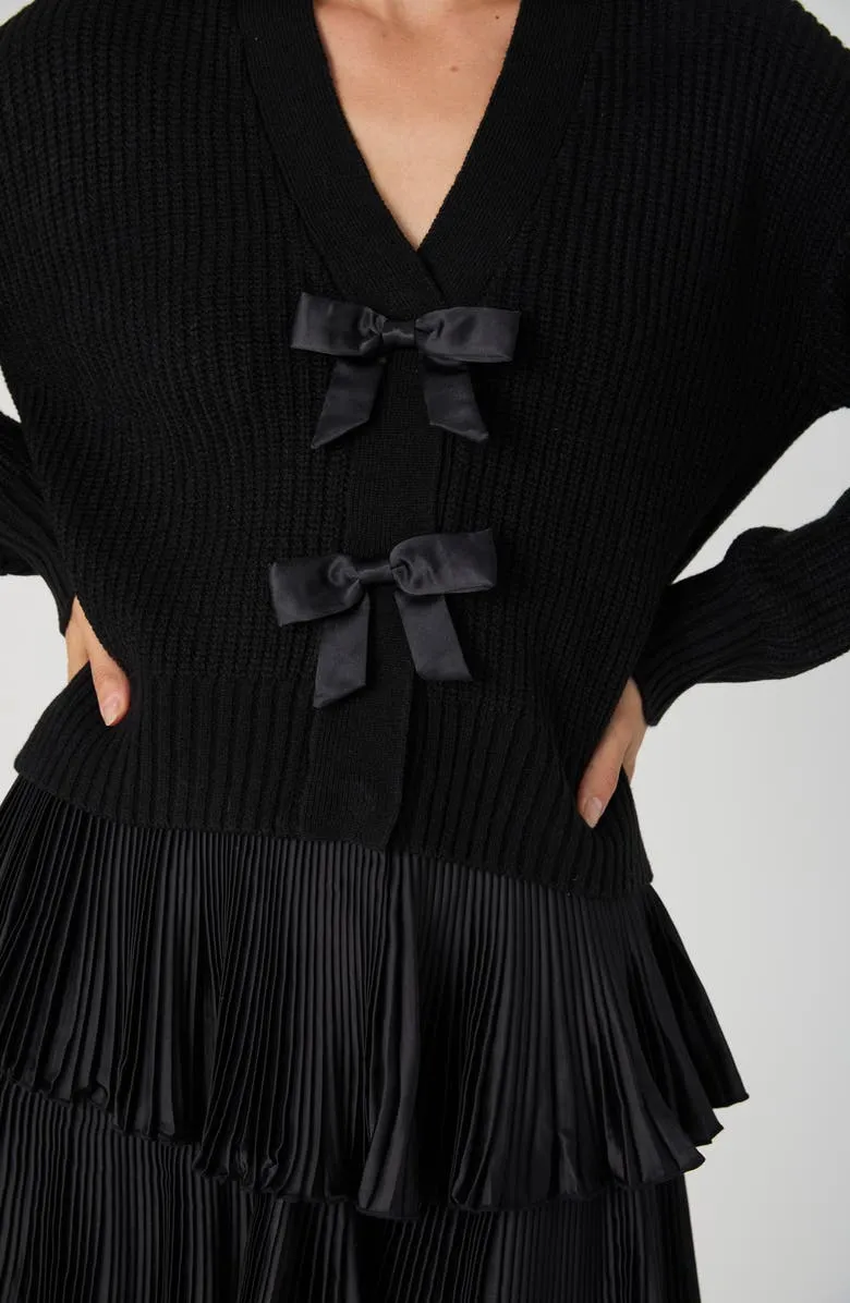 Babysoft Satin Bow Cardigan