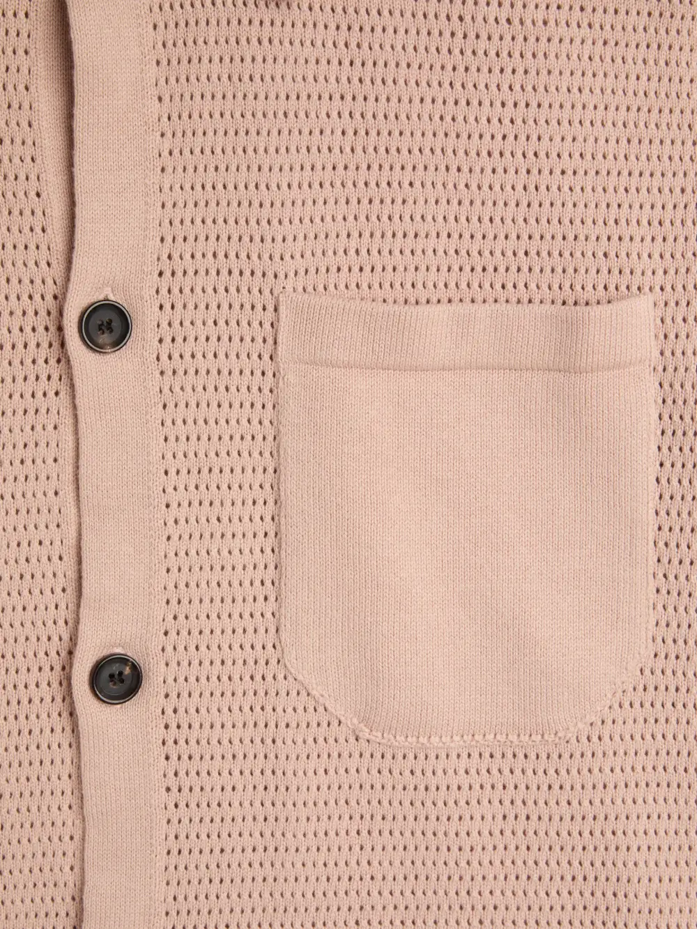 Pink Short Sleeve Knitted Shirt