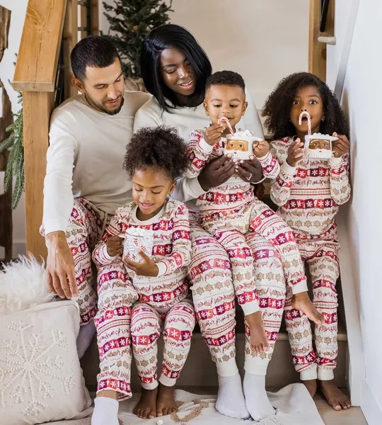Home Sweet Home Organic Cotton Matching Family Pajamas