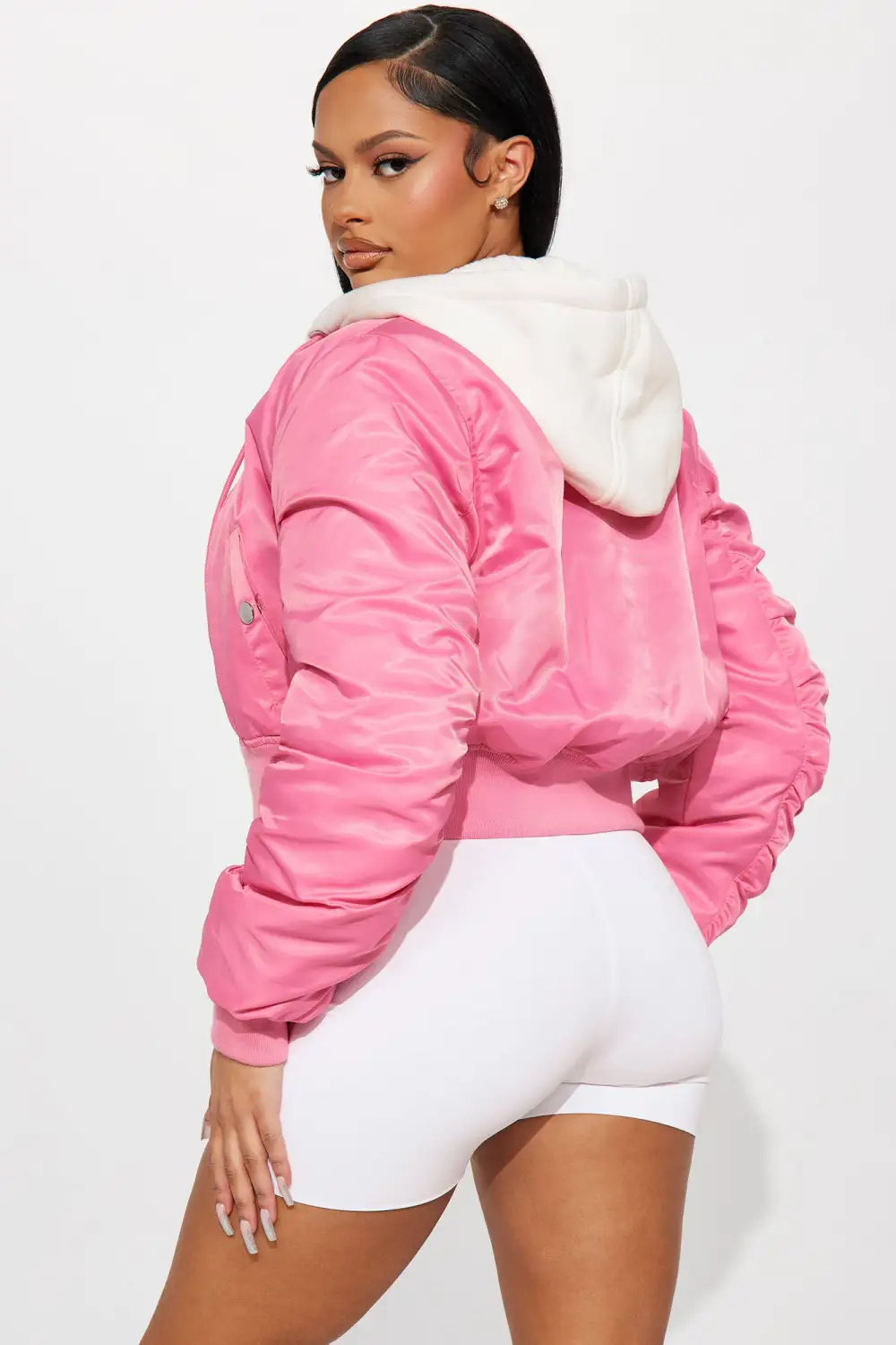 Restore The Feeling Bomber Jacket - Pink