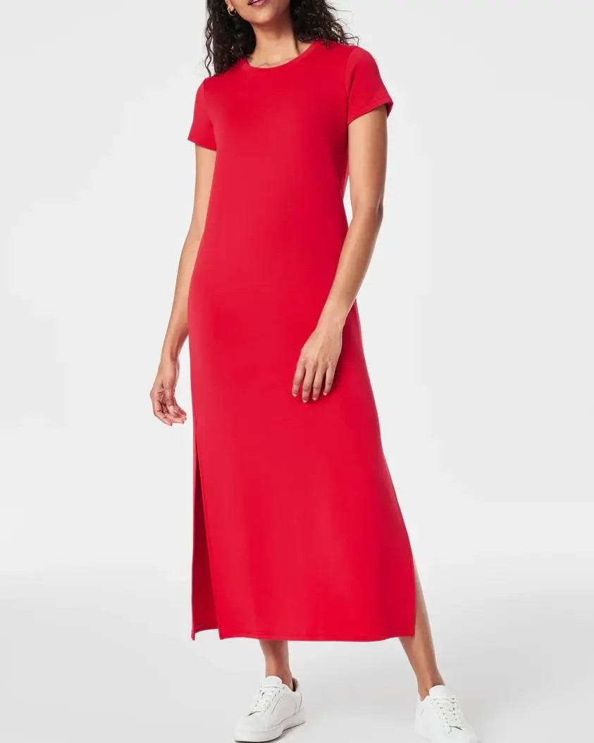 Crew Neck Maxi Dress