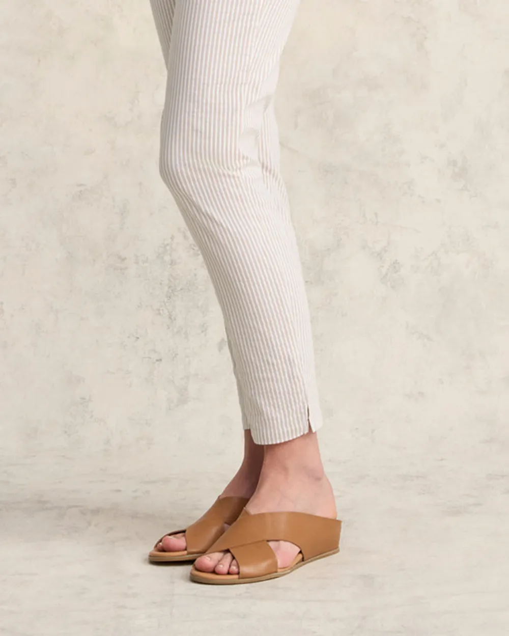 Elasticated Waistband Ankle Length Stretch Pants