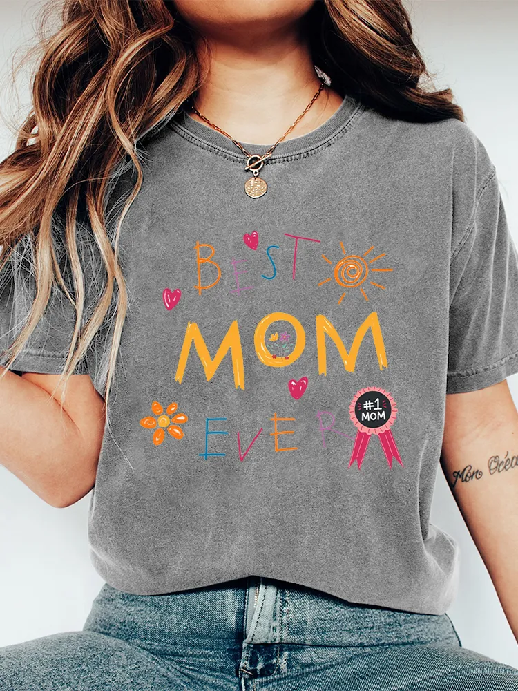 Women'S Best Mom Ever  T-Shirt