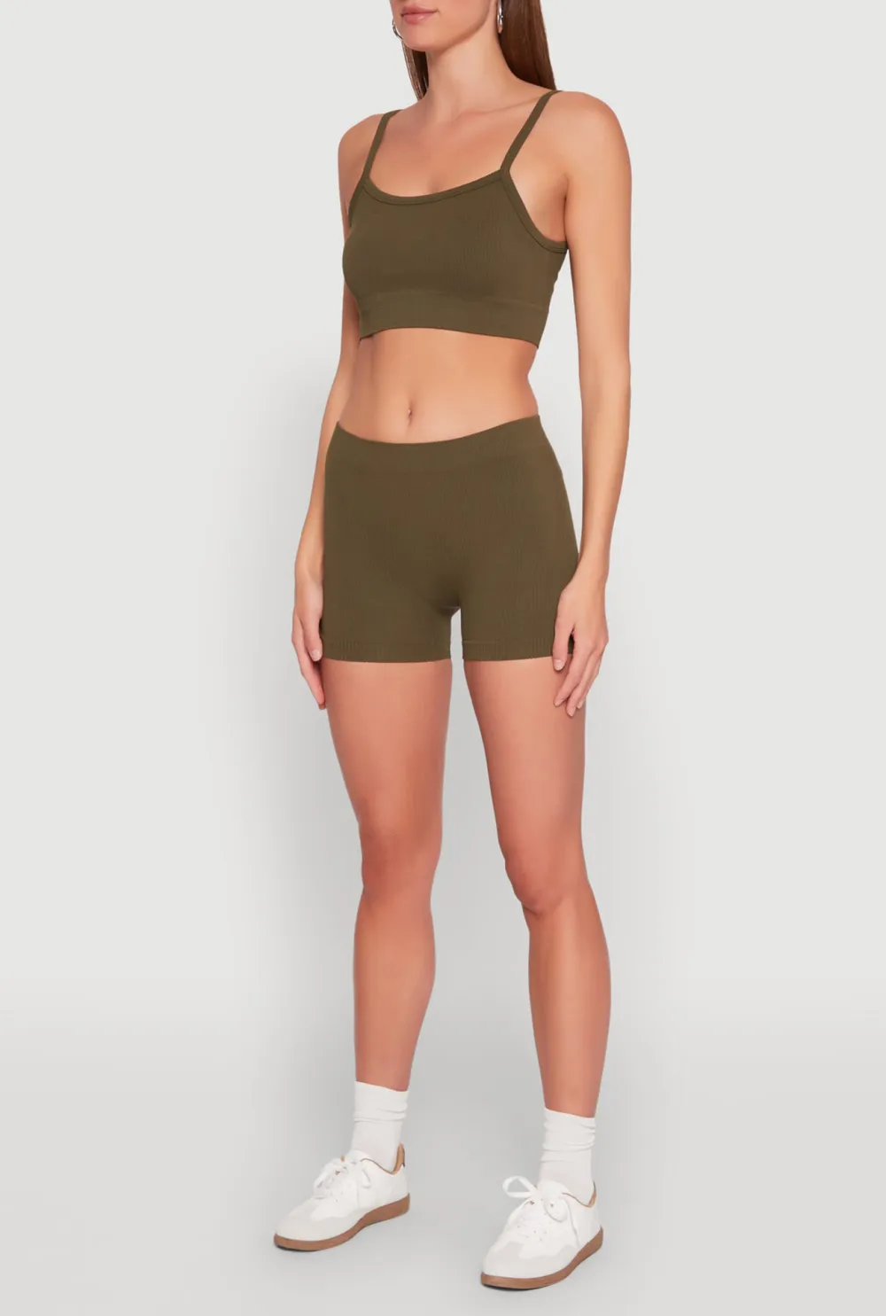 Ribbed Knitted Shorts