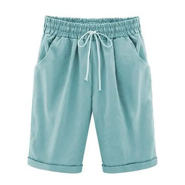 6 Color Plus Size Pockets  Beach Wear Casual Shorts