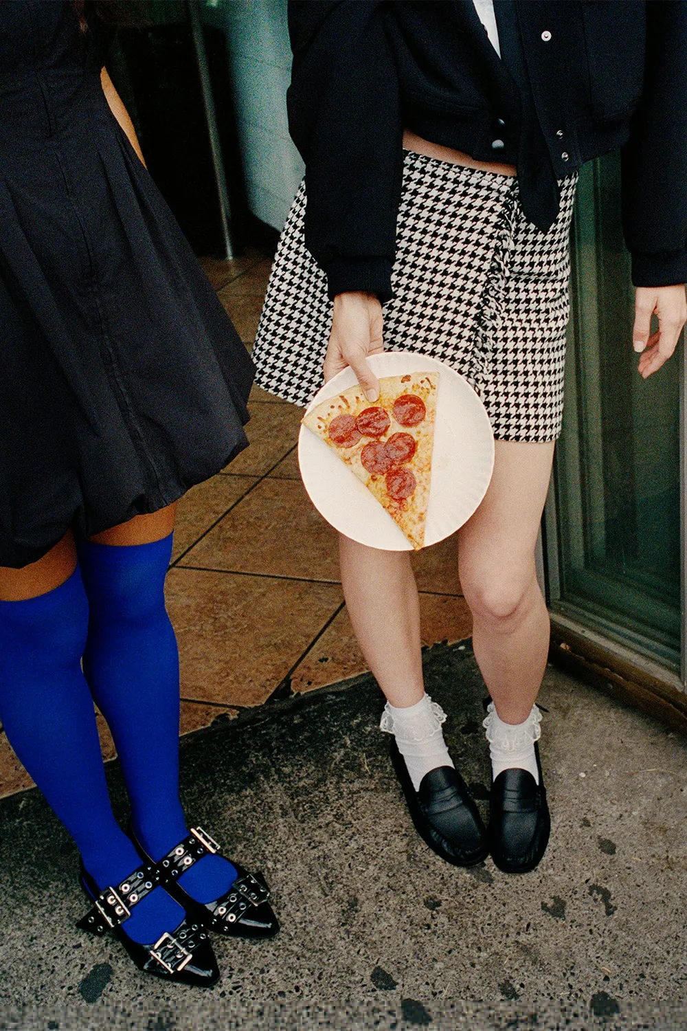 CASUAL STYLE SKIRT BLACKWHITE