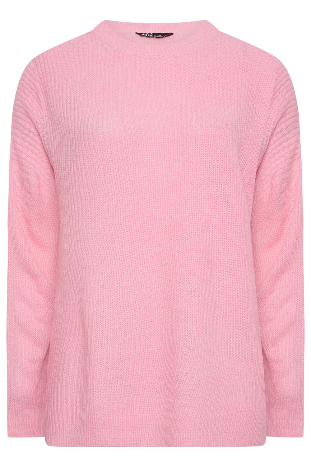 YOURS Curve Pink Drop Shoulder Jumper