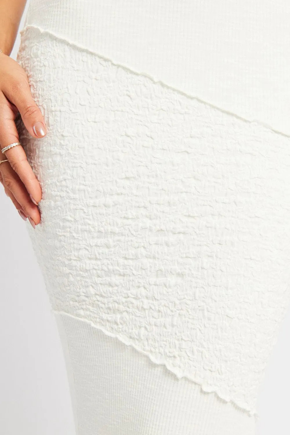 White Midi Skirt Texture