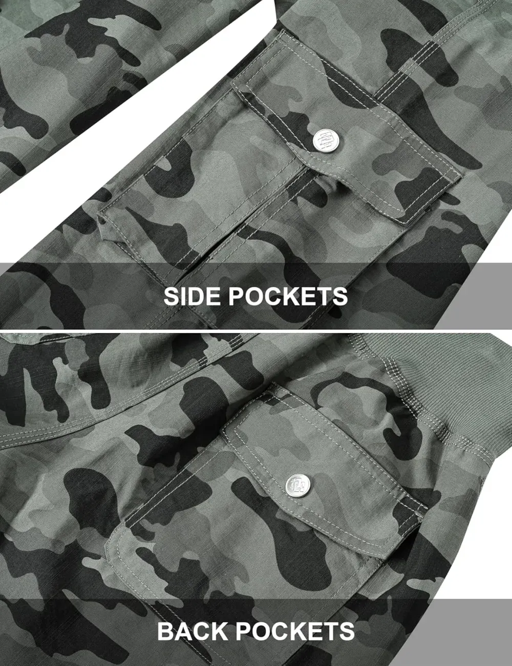 MoFiz Womens Capris with Pockets Loose Fit Casual Capri Pants Dressy Lightweight Ladies Baggy Cargo Pants for Hiking