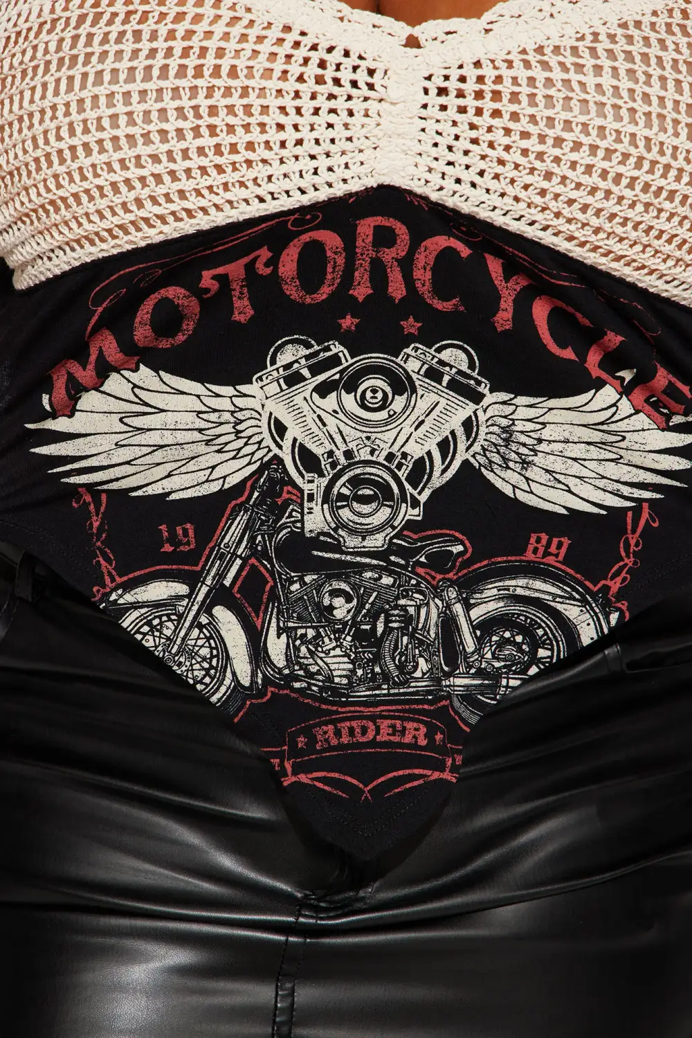 Hot To Handle Crochet Top - Black/combo