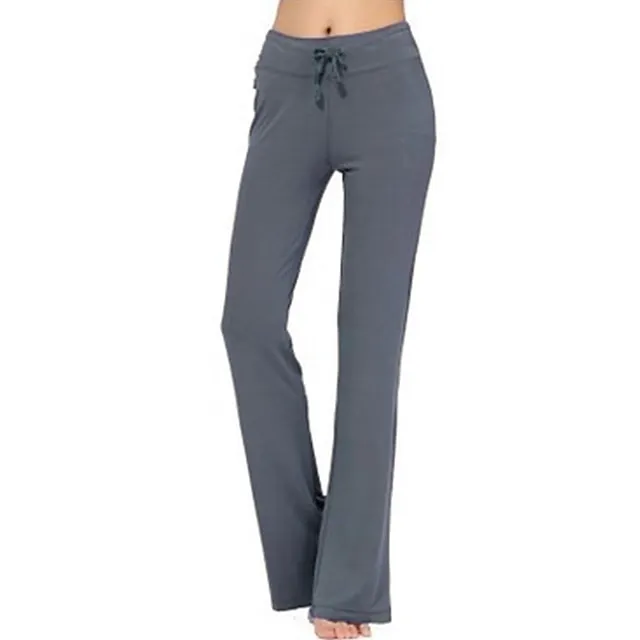 Women's Bootcut Sweatpants Wide Leg Chinos Black Blue Purple Mid Waist Streetwear Casual Lounge Casual Weekend Micro-elastic Full Length Comfort Plain S M L XL XXL Pants