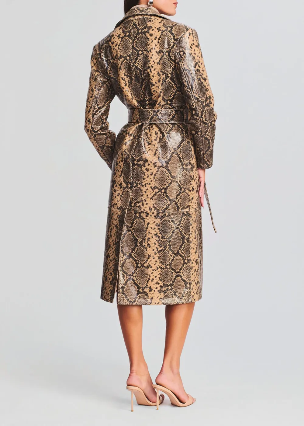 Vintage Look Leather Coat