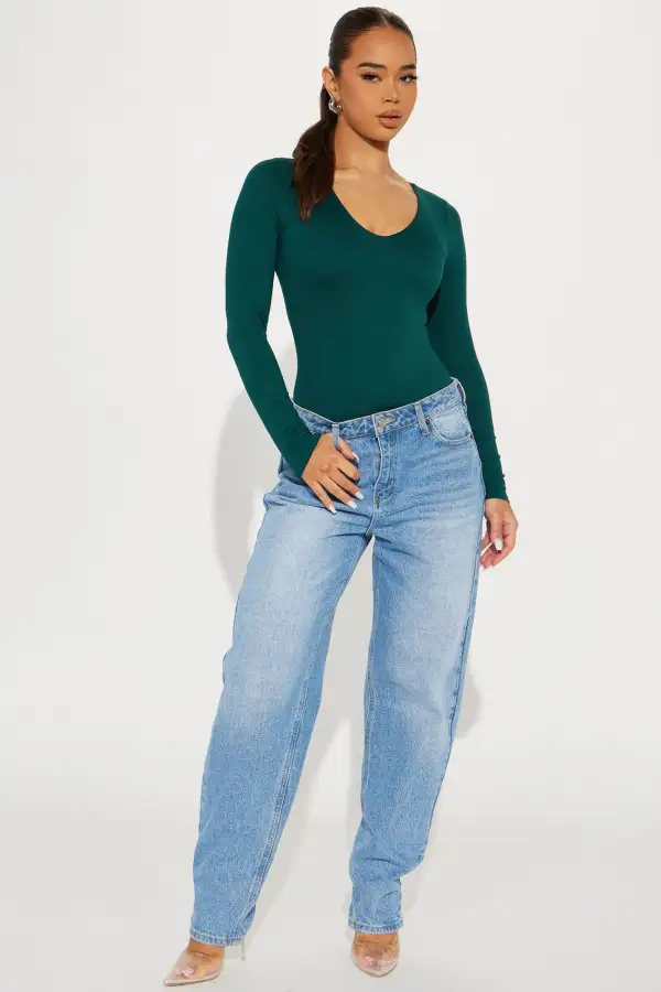 Myra Double Lined Bodysuit - Teal