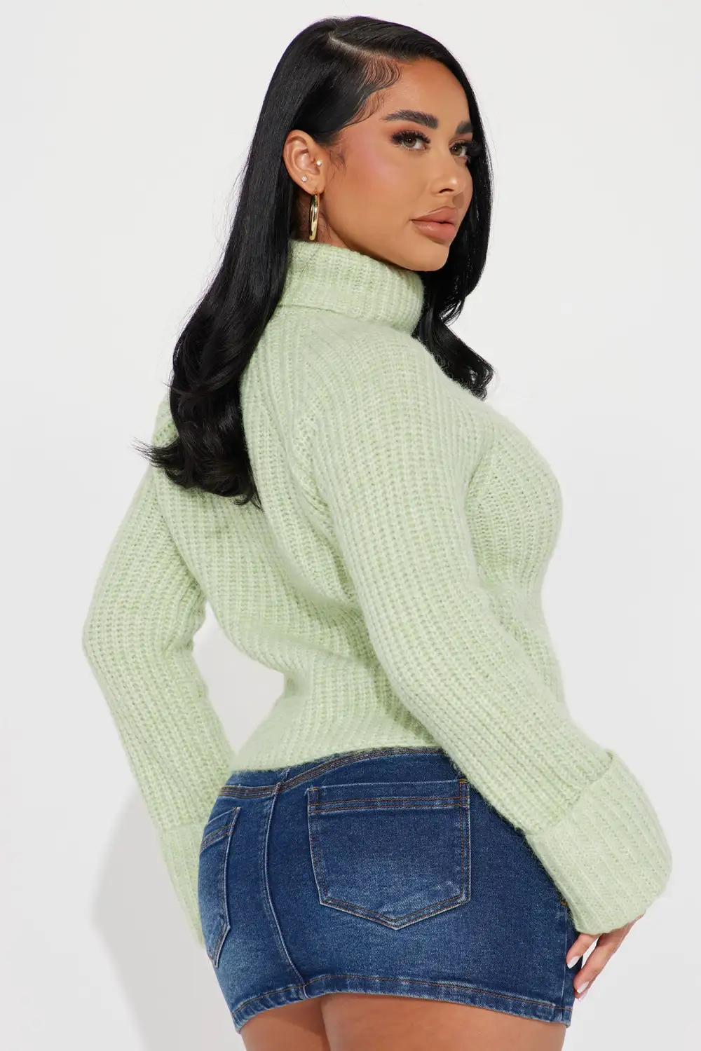 Shyann Turtleneck Sweater - Sage