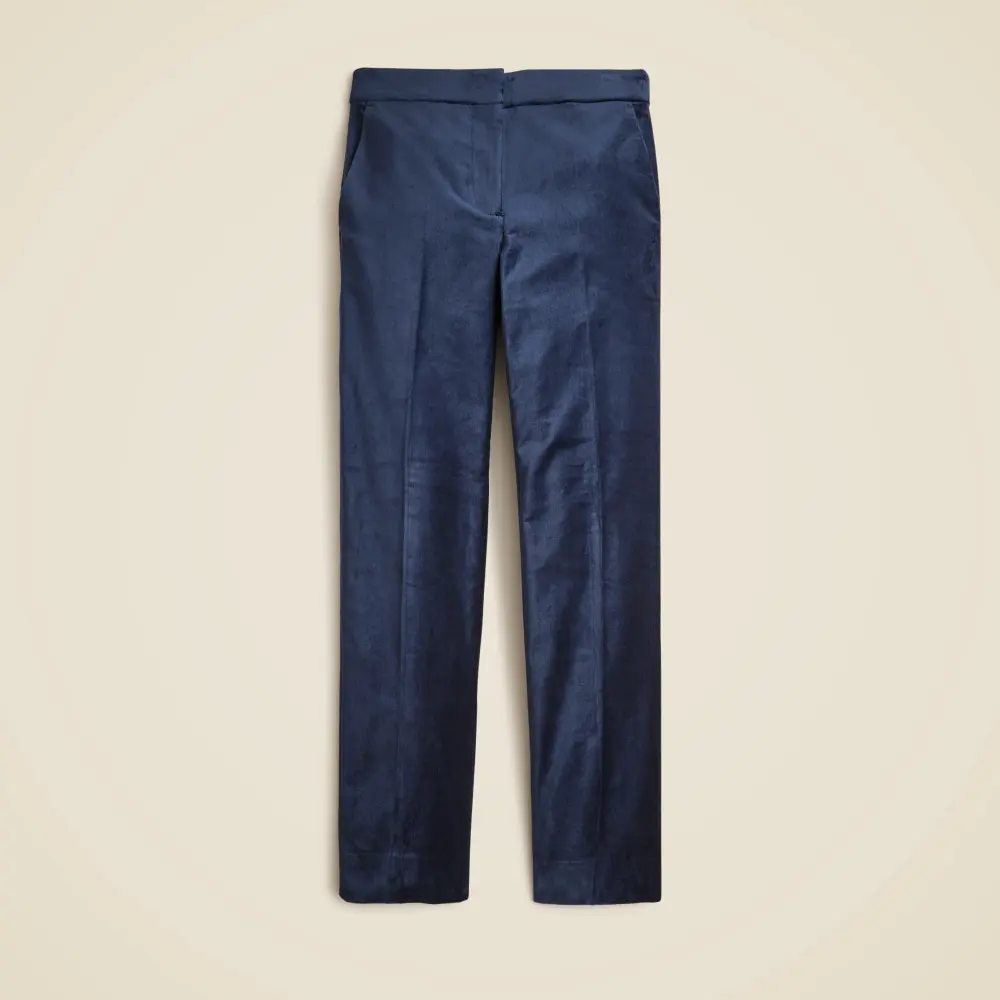 Stretch Cotton Velvet Slim Fit Pants