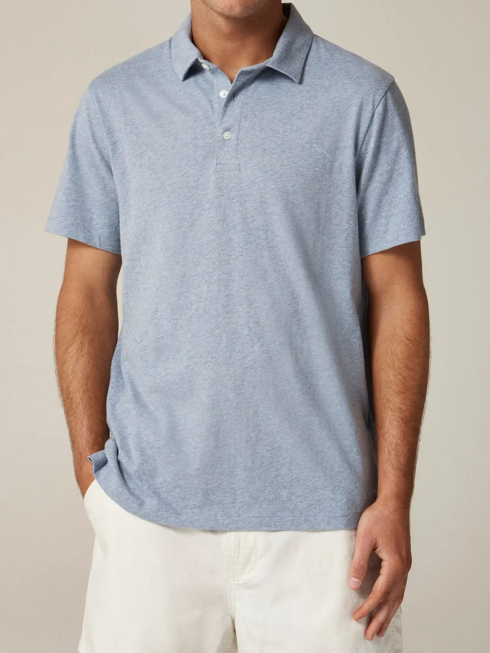 Light Blue Short Sleeve Polo Shirt