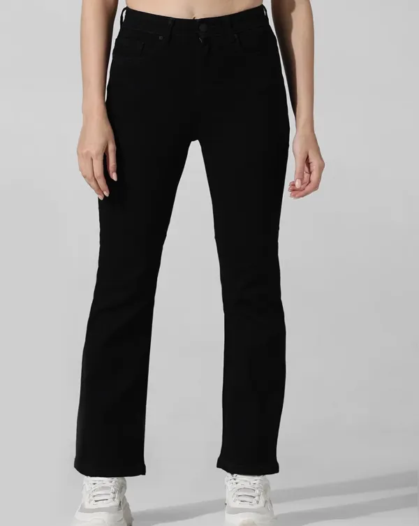Black High-Waisted Stretch Jeans