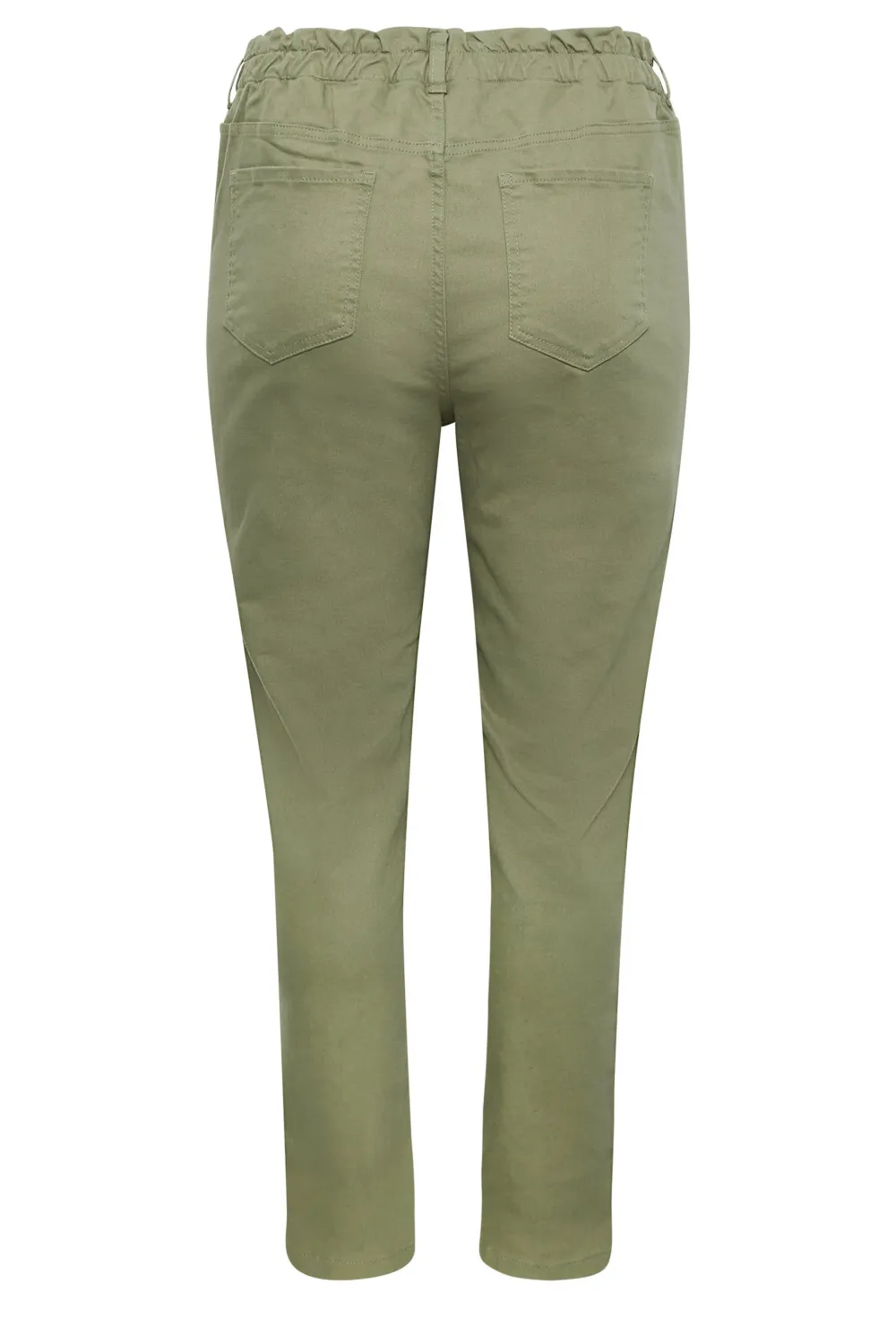 YOURS Curve White Stretch Elasticated Waist MOM Jeans