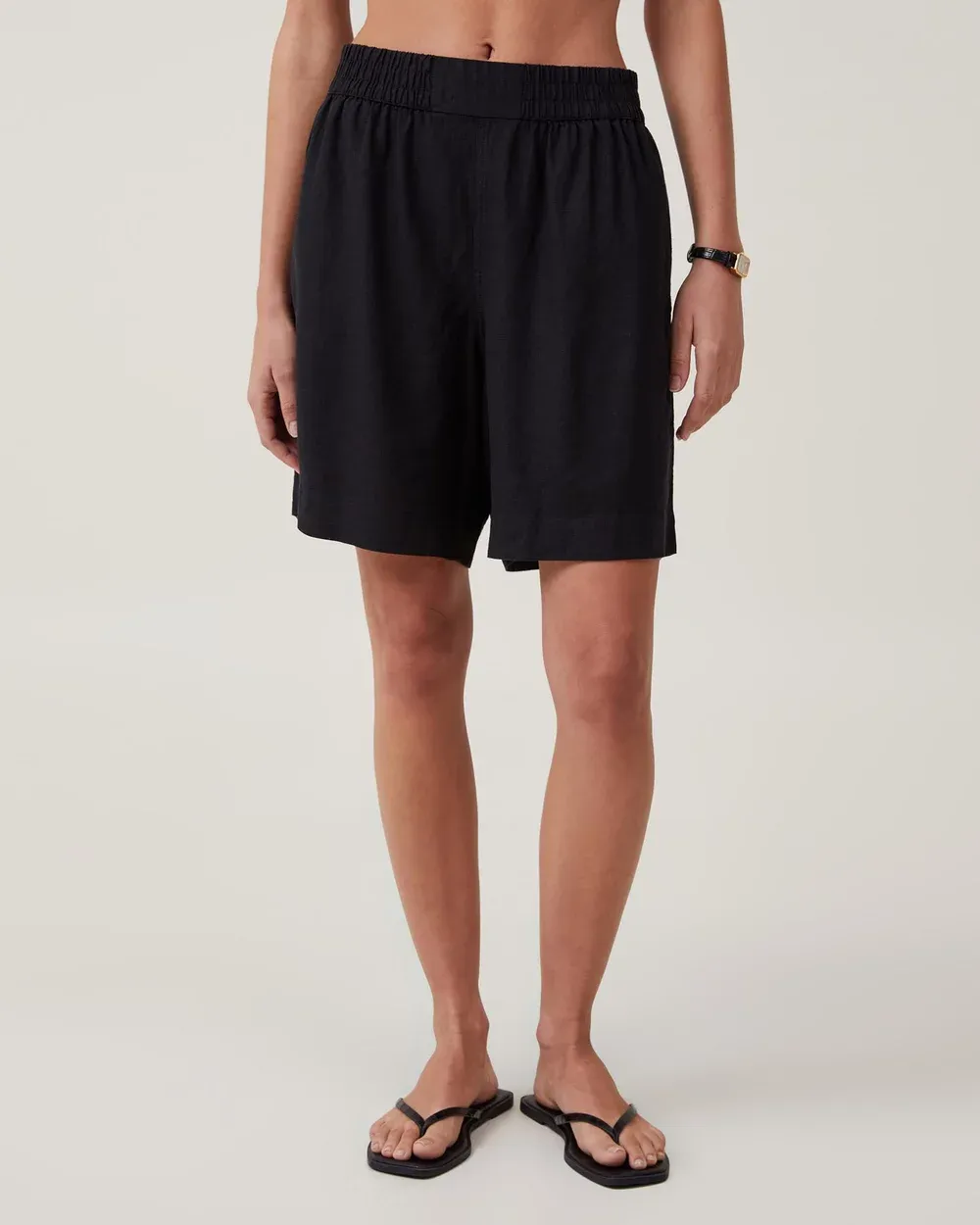 Black Longline Shorts
