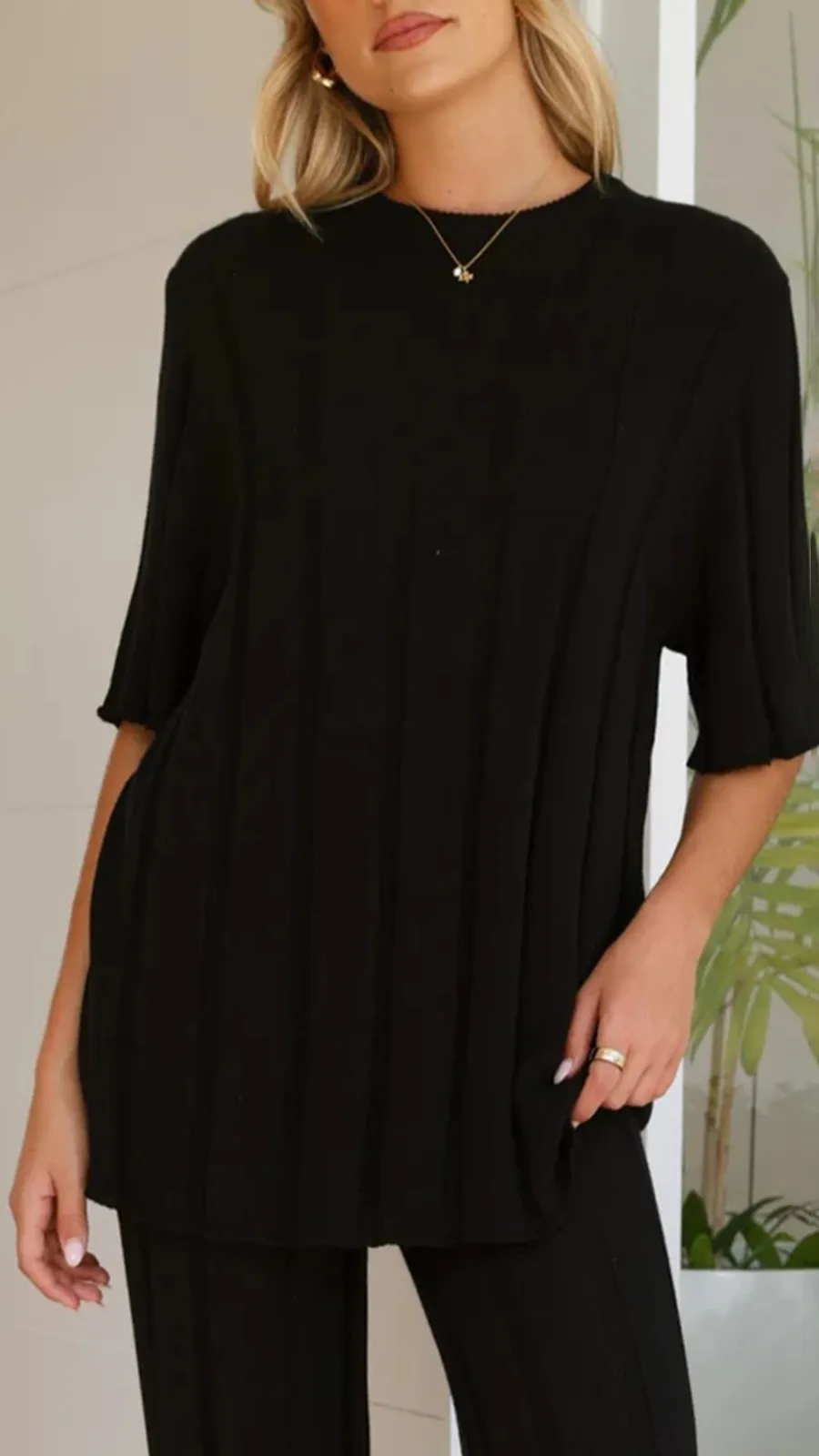 Knitted Heavy Drape Top