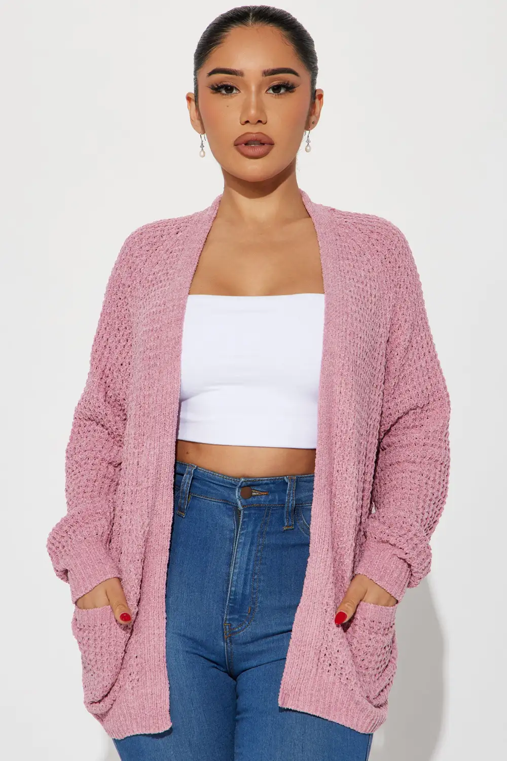 Chillin' Vibes Cardigan - Pink