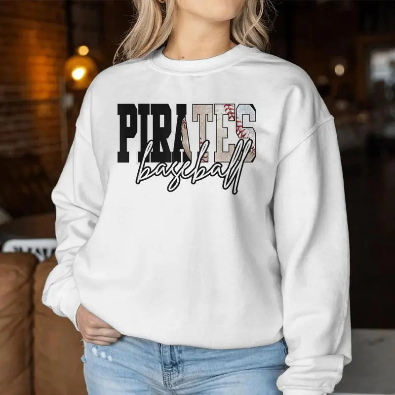 Pirates Baseball Mom Game Day School Spirit Pirate Pride Women Sweatshirt