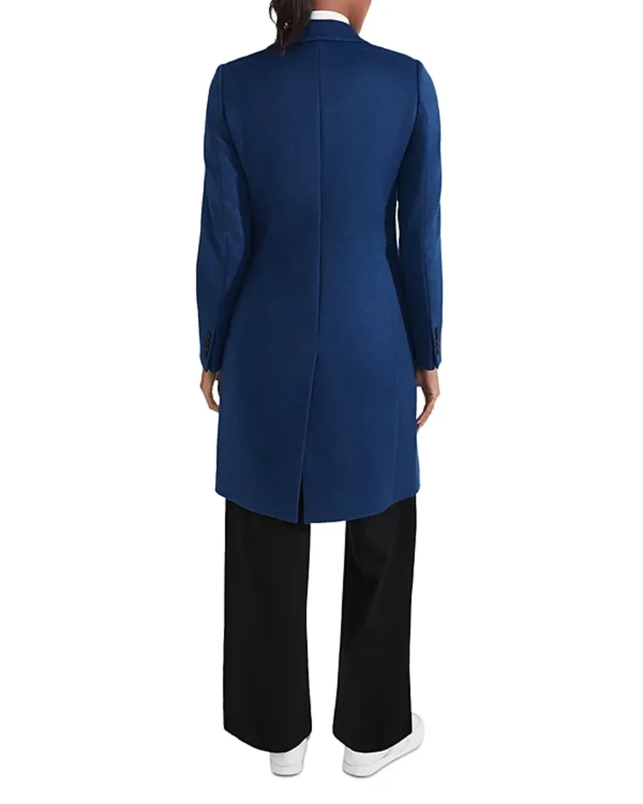 Notch Collar Long Sleeve Coat