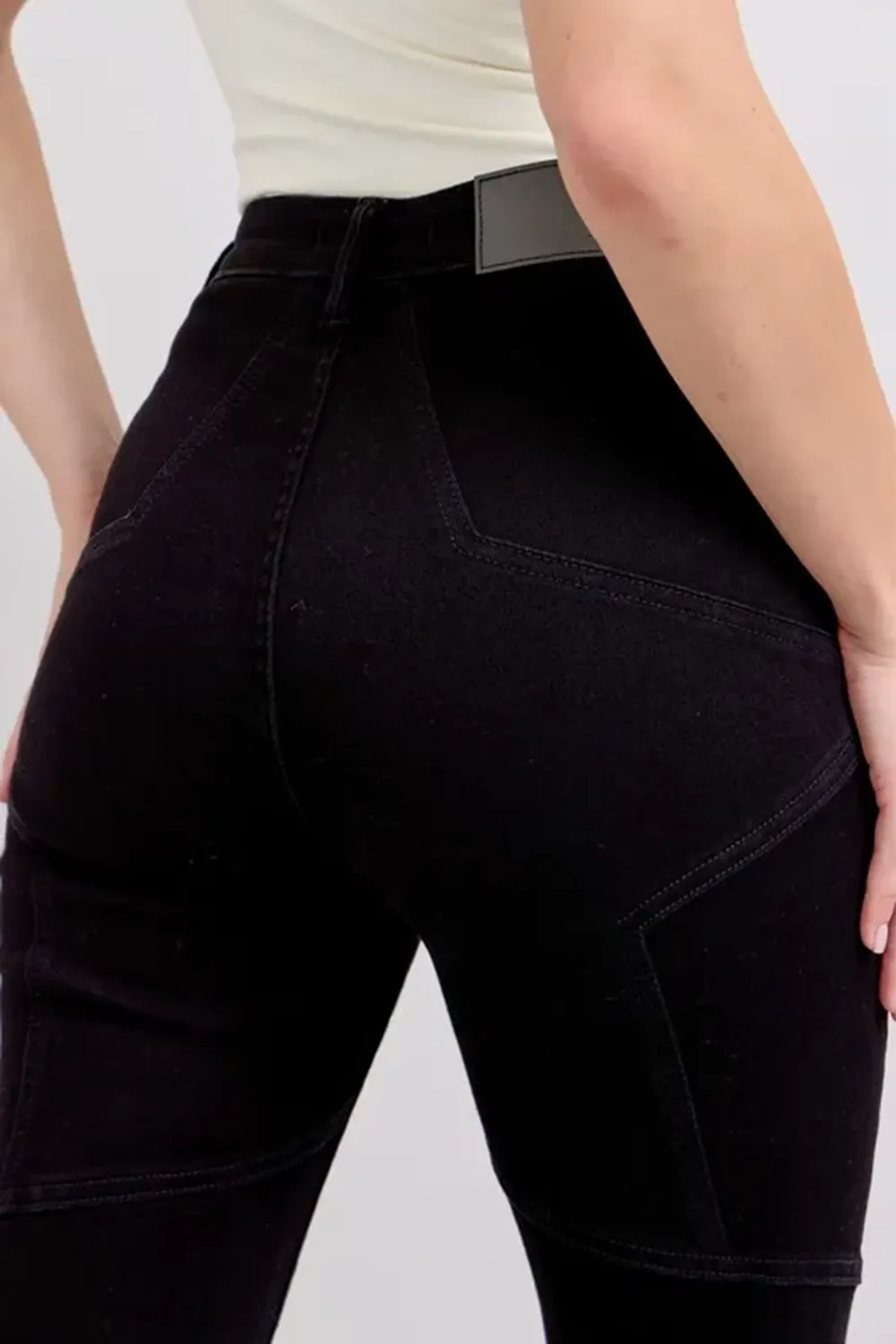 Pencil Skirt Retro Simple Slim-Fit Black Trousers