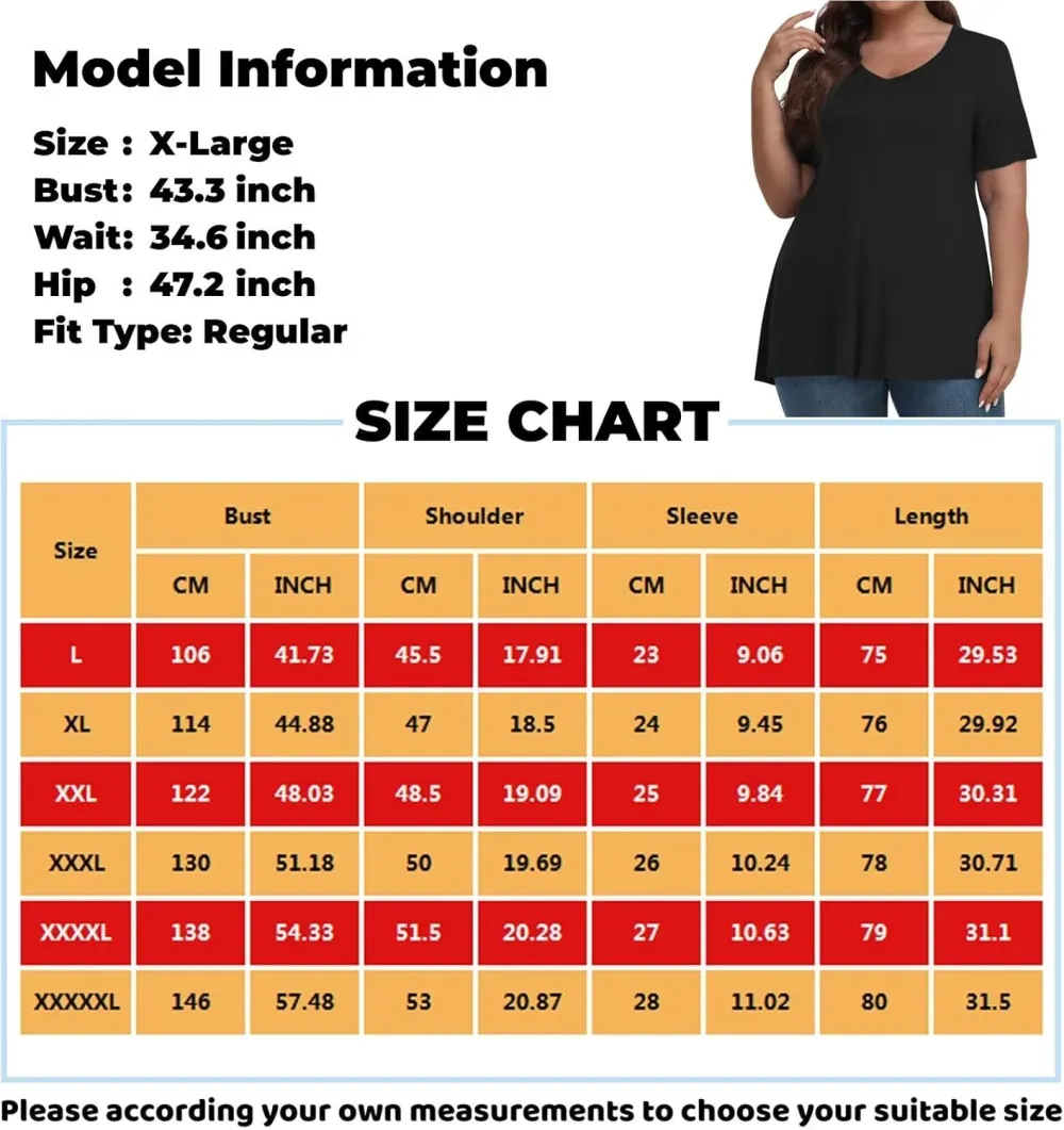 Plus Size Tops for Women Dressy Short Sleeve V Neck Shirts for Women Summer Tops for Women 2024 Floral Print Top
