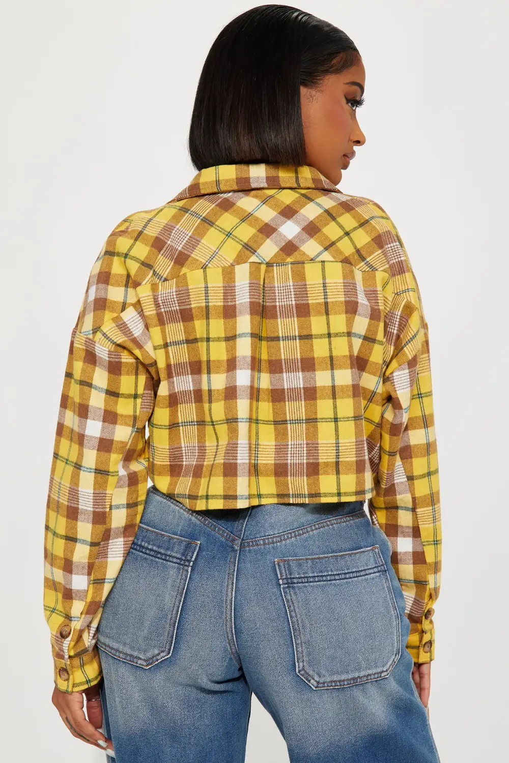 Checked Out Plaid Shirt - Mustard