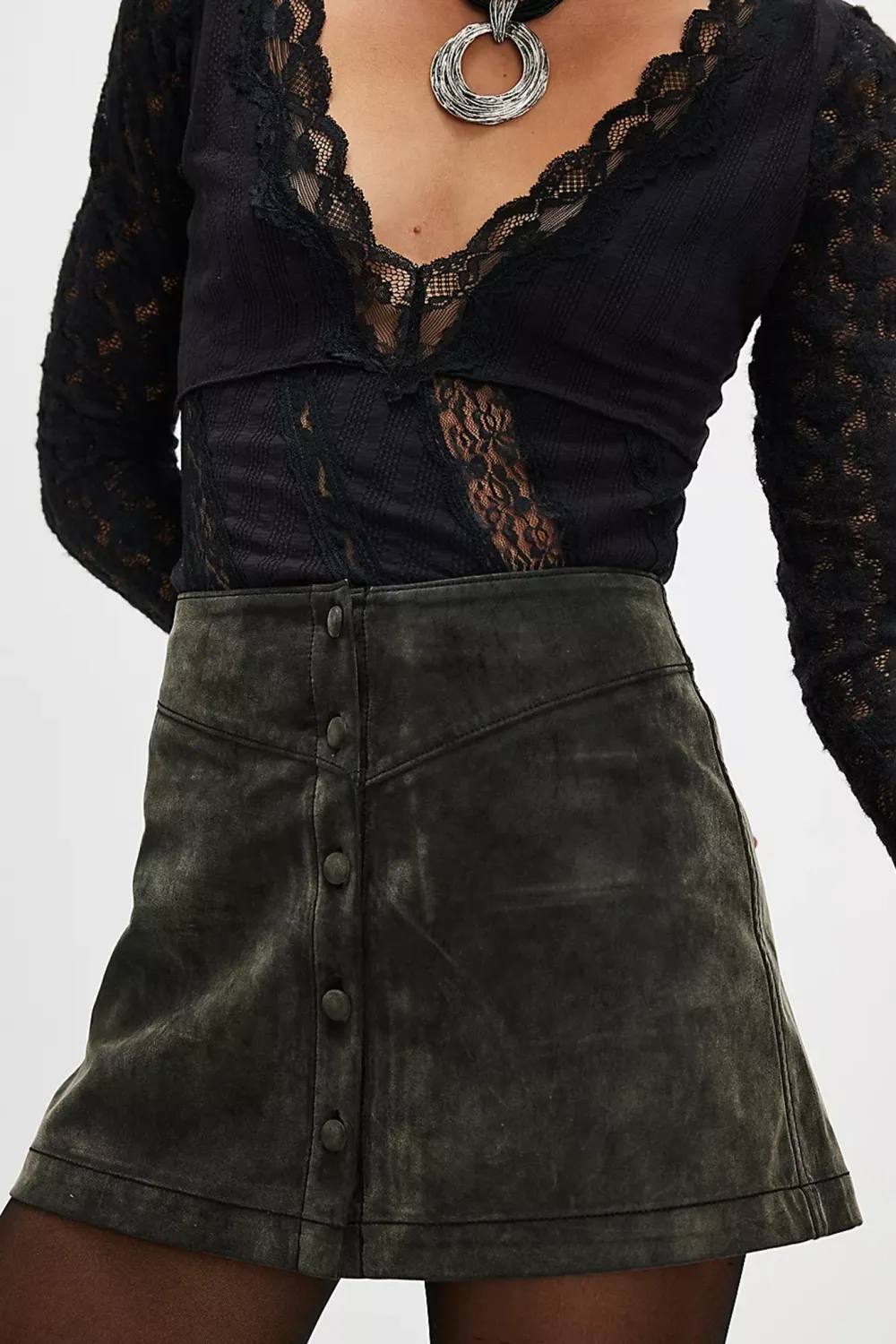 A-Line Hem Mini Skirt