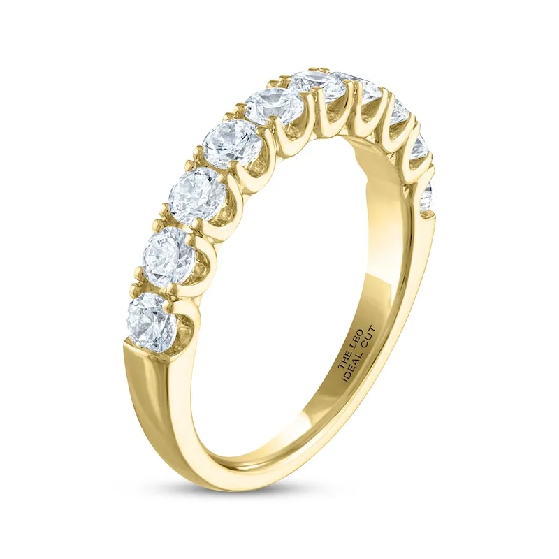 THE LEO Ideal Cut Diamond Anniversary Band 1 ct tw 14K Yellow Gold