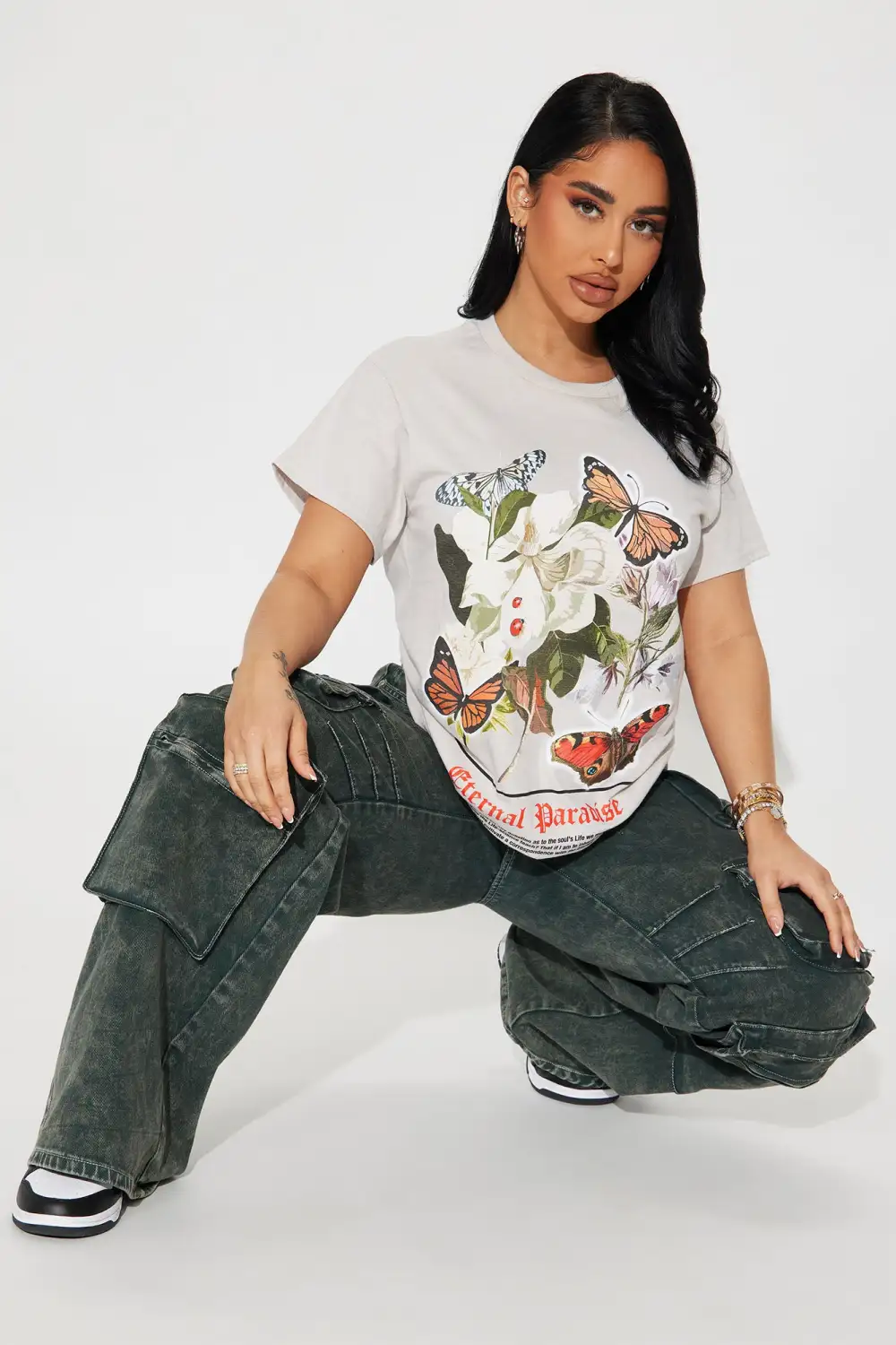 Eternal Paradise Graphic Tshirt - Grey