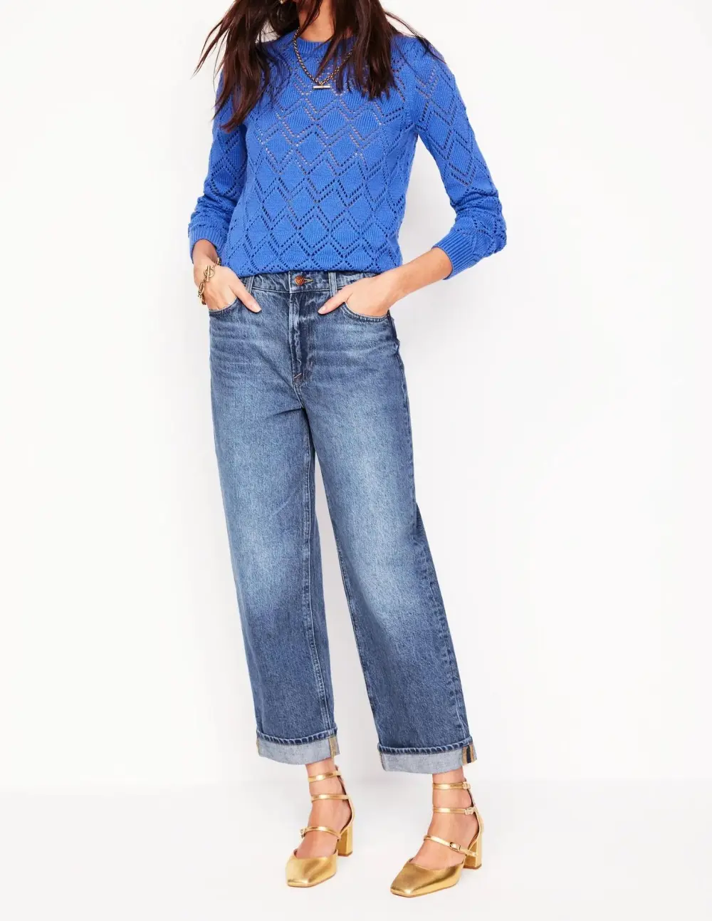 Mid Rise Relaxed Jeans