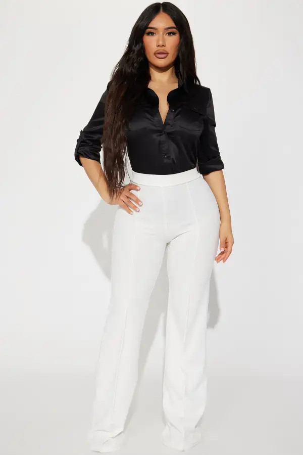 Violeta Satin Shirt - Black