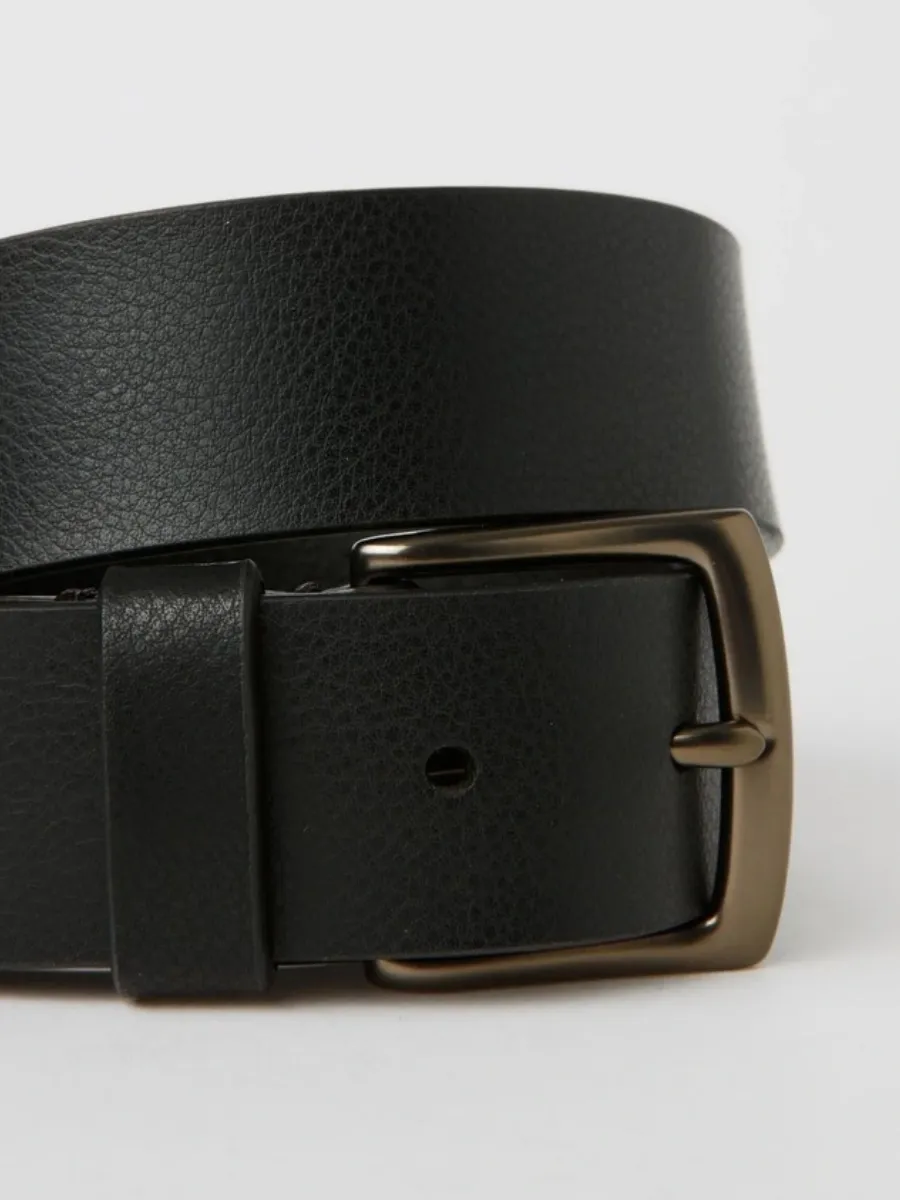 Vintage Buckle Leather Belt