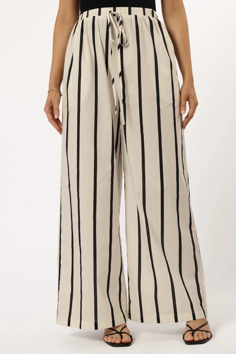 LEISURE CREAM STRIPE PANT