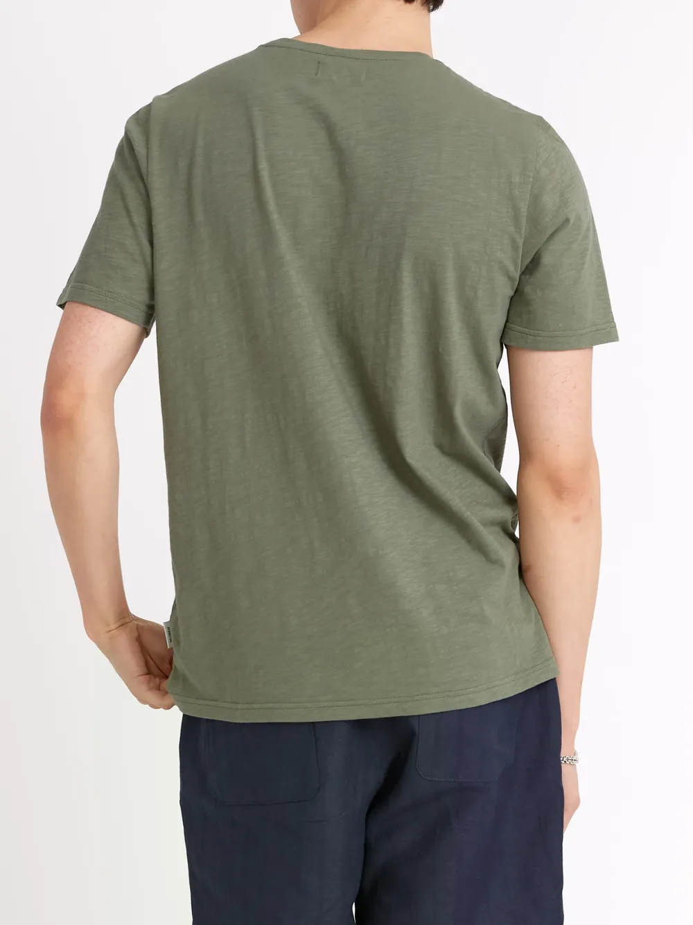 Green Casual Style Short Sleeve T-Shirt