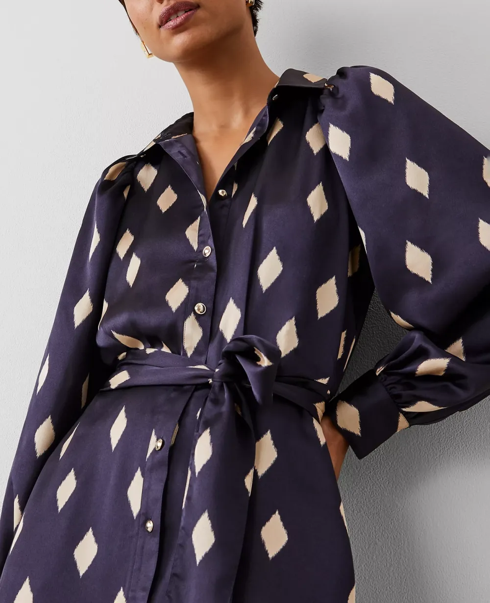 Collared Belted Shirtdress