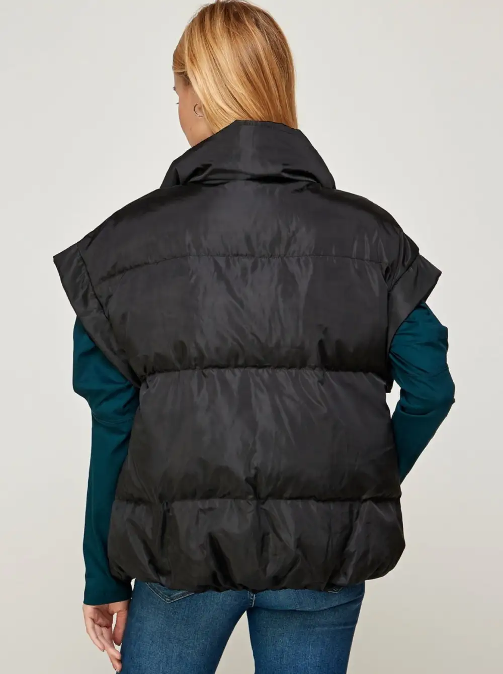 Wide Sleeve Puffer Vest