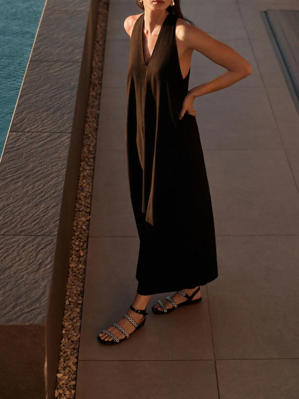 Casual Minimalist Neck-Strap Lightness Dress