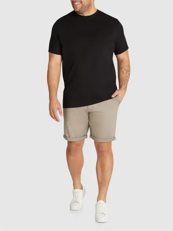 BLACK ESSENTIAL LONGLINE TEE