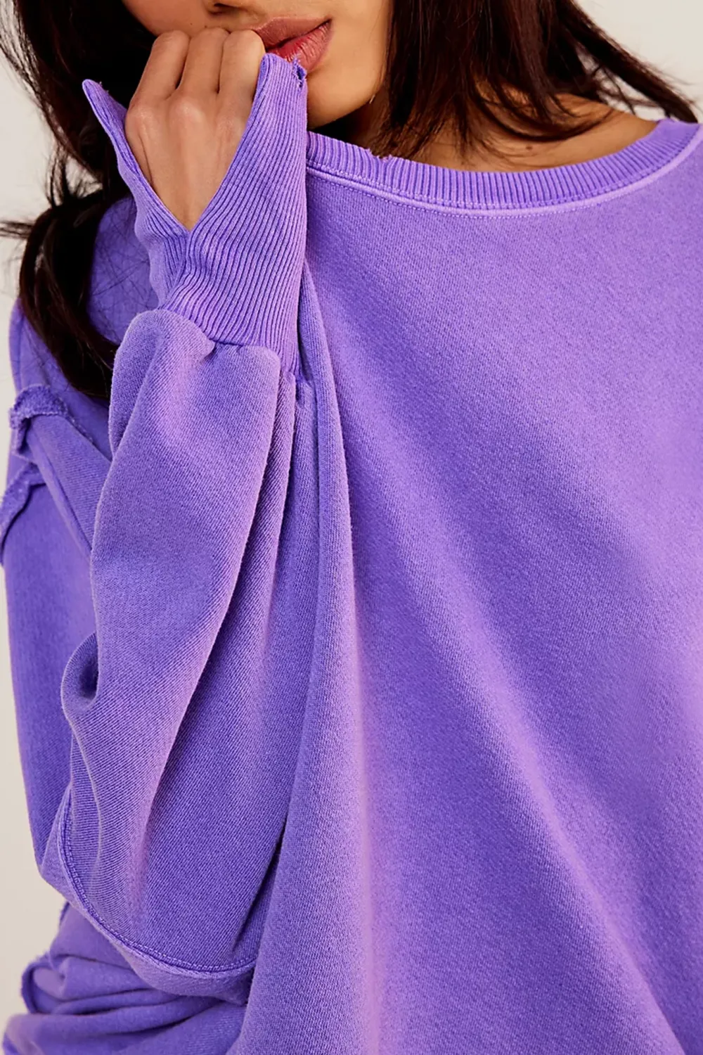 Oversized Crew Neck Sweatshirt