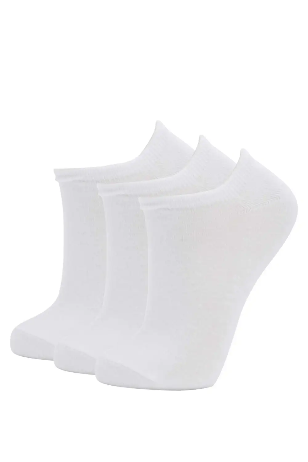 White 100% Cotton Ankle Socks