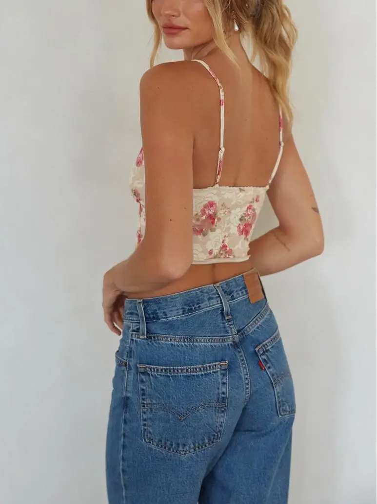 Alyssa Lace Floral Corset Top